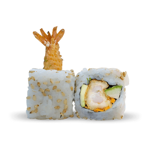 California Crevettes tempura et Avocat curry