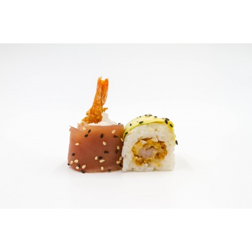 Aka Thon,avocat,Crevettes tempura épicées